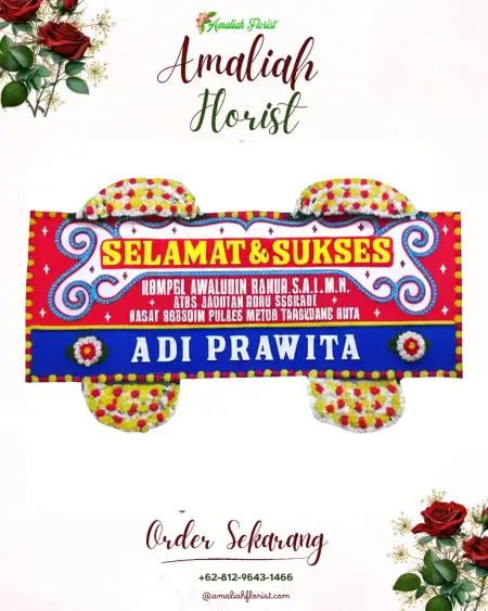 Papan Bunga Ucapan Selamat Padang Tiji